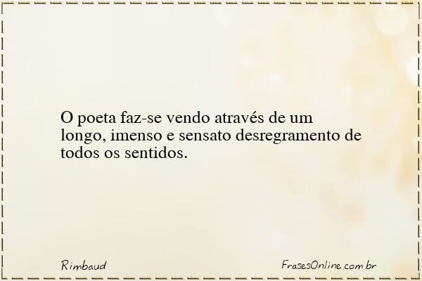 Frase de Rimbaud
