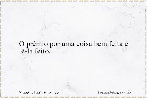 Frase de Ralph Waldo Emerson