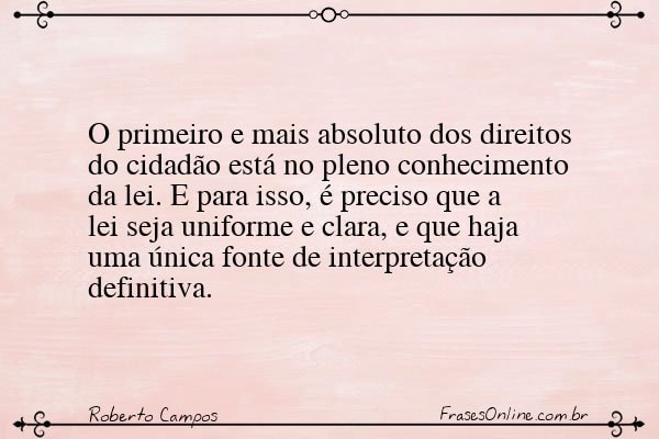 Frase de Roberto Campos