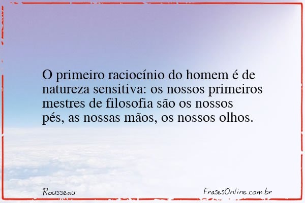 Frase de Rousseau