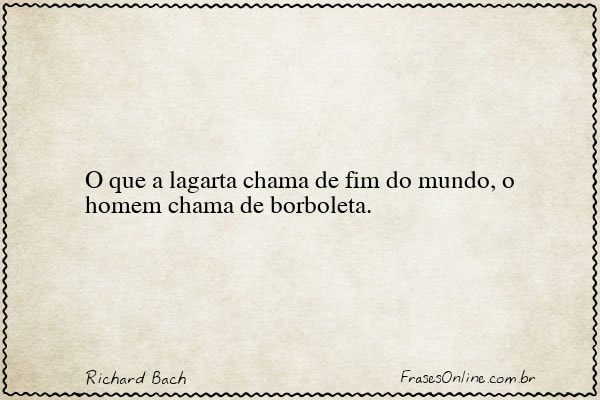 Frase de Richard Bach