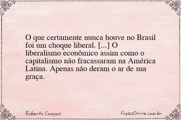 Frase de Roberto Campos