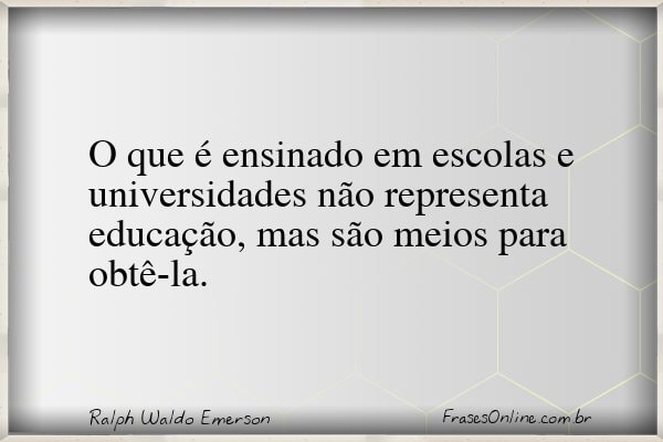 Frase de Ralph Waldo Emerson