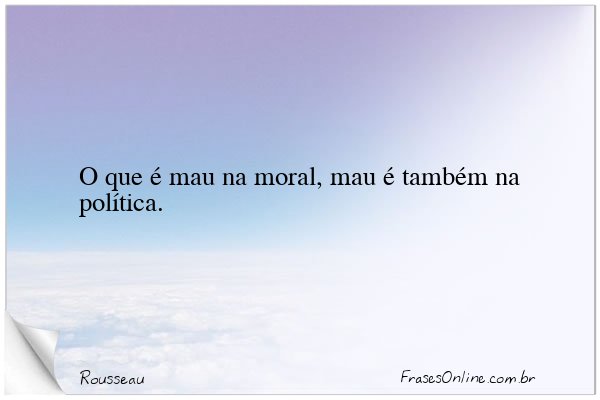 Frase de Rousseau