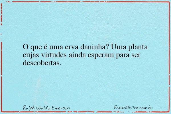 Frase de Ralph Waldo Emerson