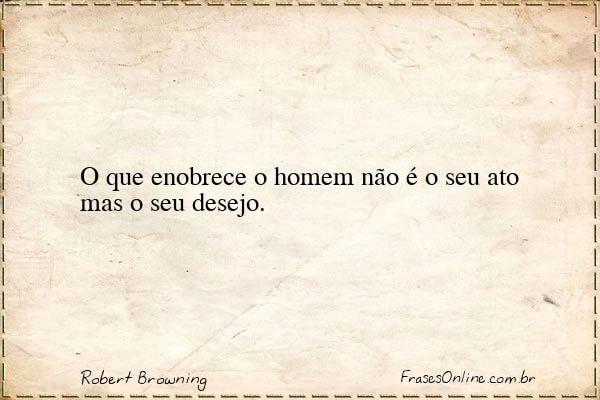 Frase de Robert Browning