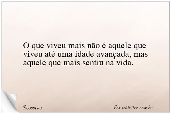 Frase de Rousseau