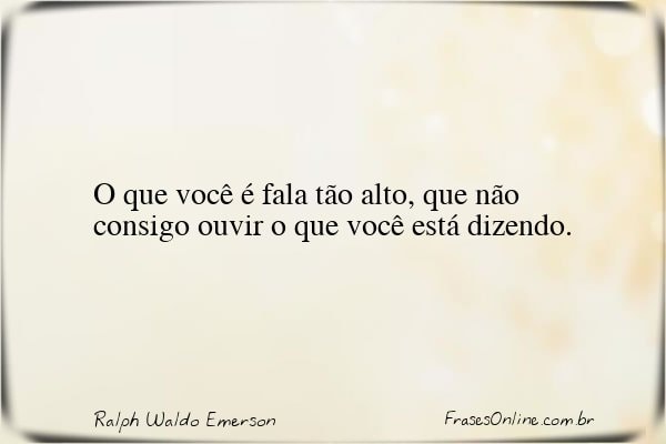 Frase de Ralph Waldo Emerson