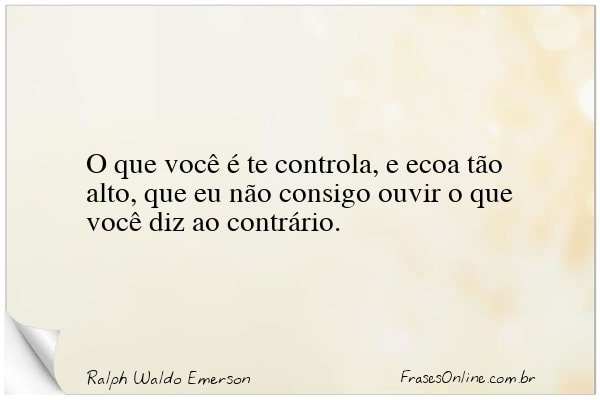 Frase de Ralph Waldo Emerson