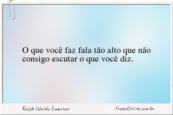 Frase de Ralph Waldo Emerson