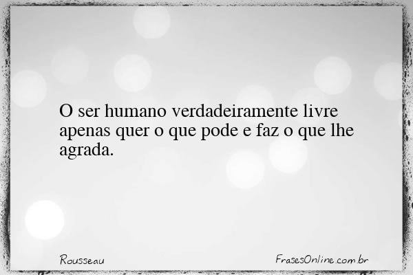 Frase de Rousseau