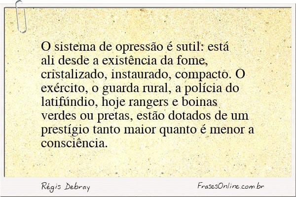 Frase de Régis Debray