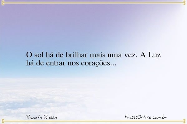 Frase de Renato Russo