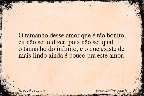 Frase de Roberto Carlos