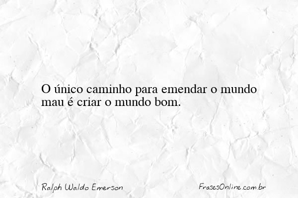 Frase de Ralph Waldo Emerson