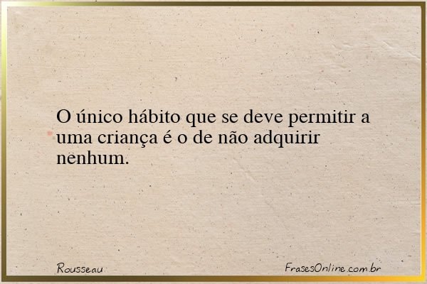 Frase de Rousseau