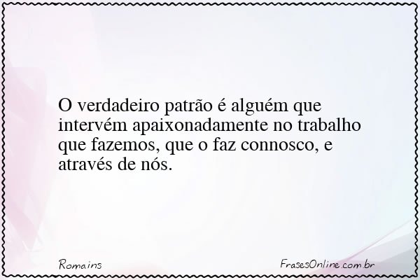 Frase de Romains