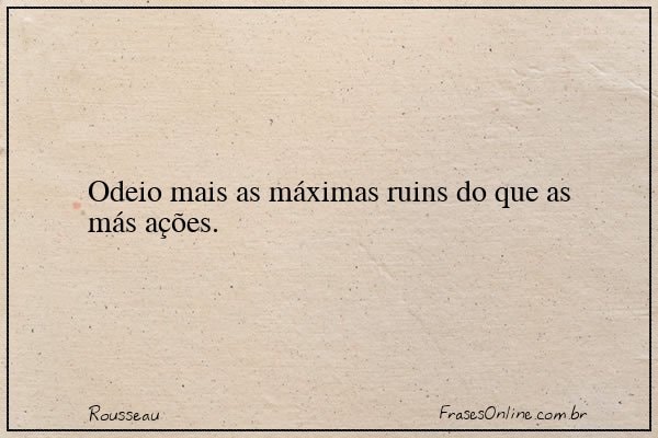 Frase de Rousseau