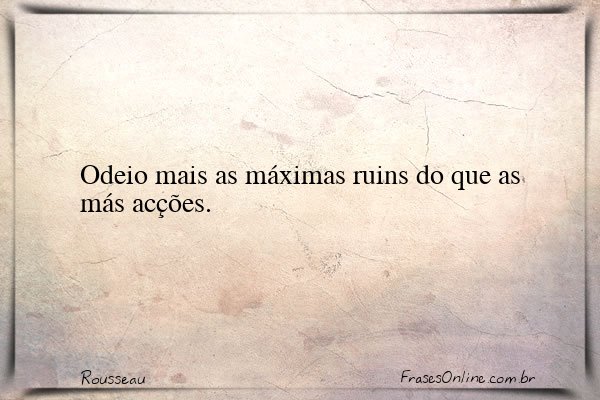 Frase de Rousseau