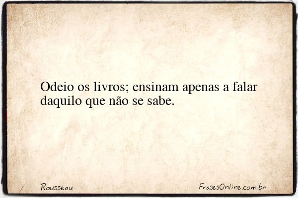 Frase de Rousseau
