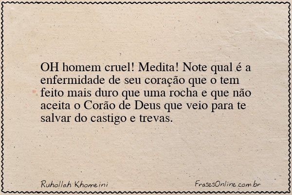 Frase de Ruhollah Khomeini