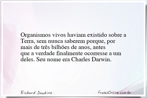 Frase de Richard Dawkins