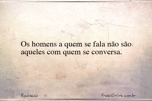 Frase de Rousseau