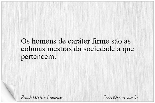 Frase de Ralph Waldo Emerson