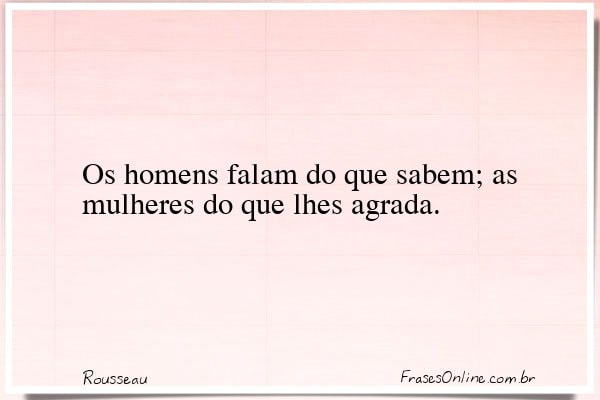 Frase de Rousseau