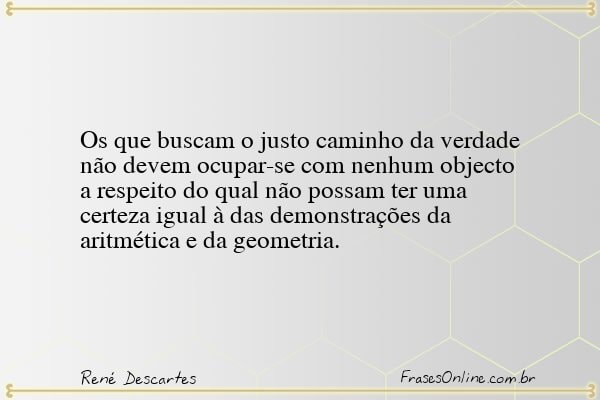 Frase de René Descartes