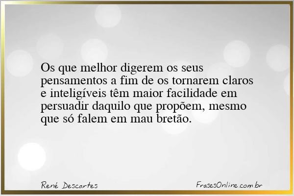 Frase de René Descartes