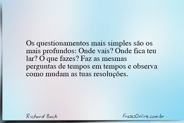 Frase de Richard Bach