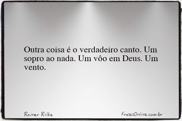 Frase de Rainer Rilke