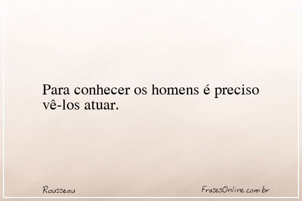 Frase de Rousseau