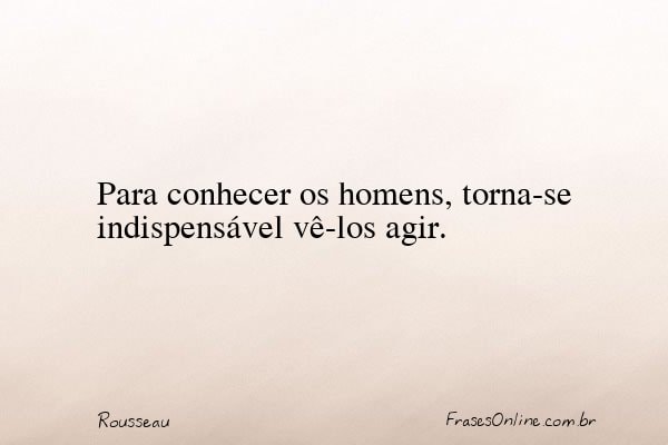 Frase de Rousseau