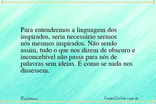 Frase de Rousseau