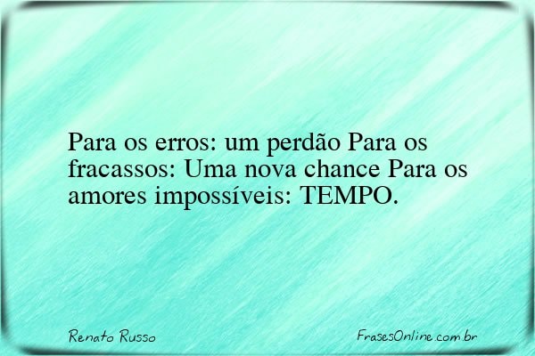 Frase de Renato Russo