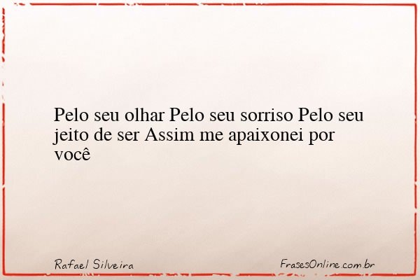 Frase de Rafael Silveira