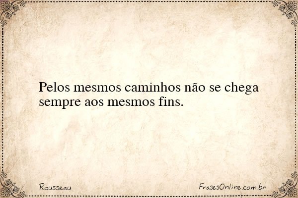 Frase de Rousseau