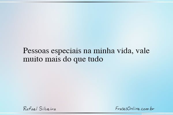Frase de Rafael Silveira