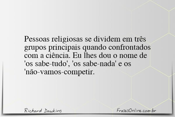 Frase de Richard Dawkins