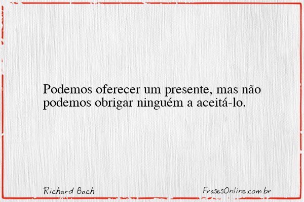 Frase de Richard Bach