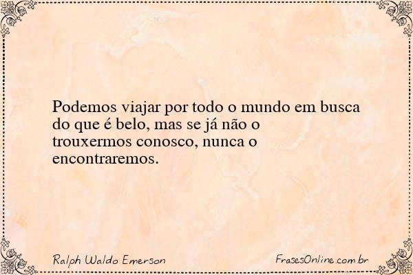 Frase de Ralph Waldo Emerson