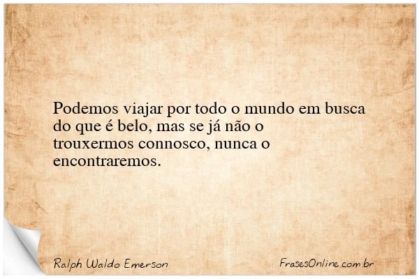 Frase de Ralph Waldo Emerson