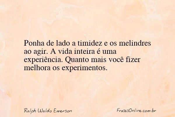 Frase de Ralph Waldo Emerson