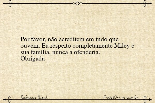 Frase de Rebecca Black