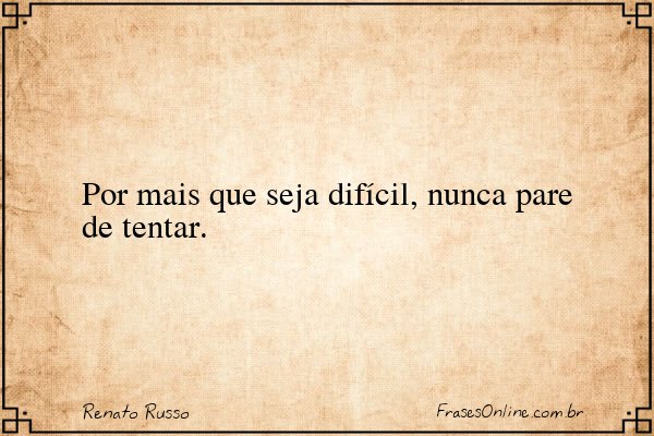 Frase de Renato Russo