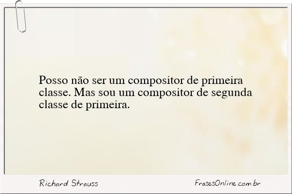 Frase de Richard Strauss