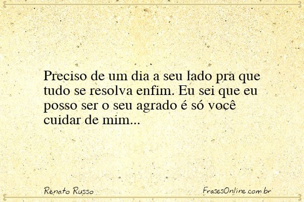 Frase de Renato Russo