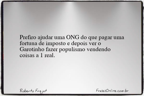 Frase de Roberto Frejat